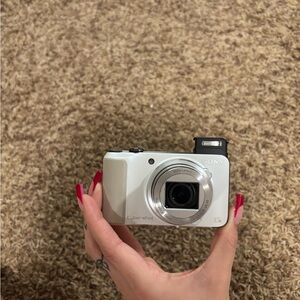 Sony Cyber-shot Silver and White Camera